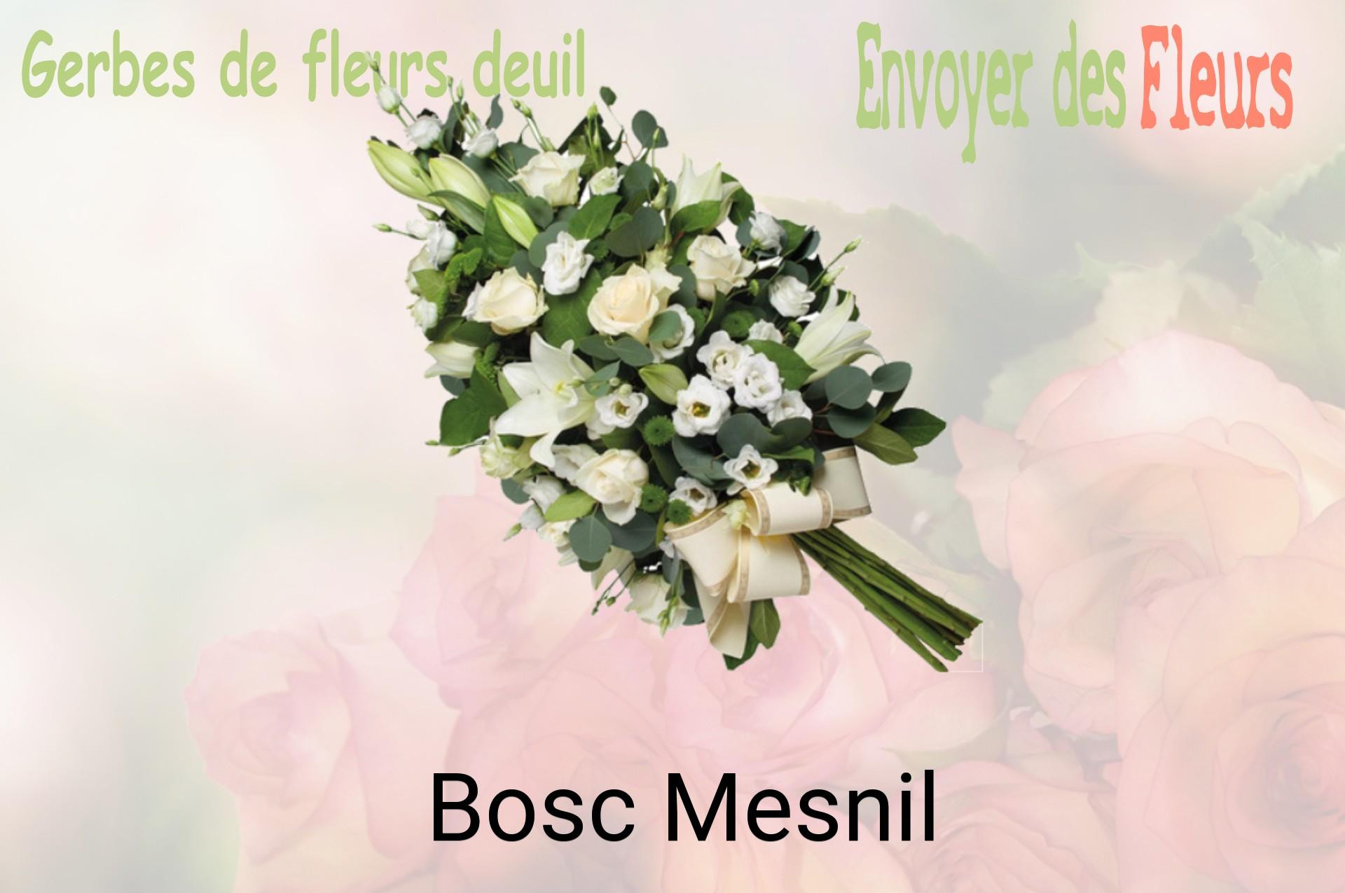 Gerbe de fleurs de deuil livrée à Bosc-Mesnil